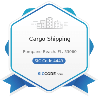 Cargo Shipping - SIC Code 4449 - Water Transportation of Freight, Not Elsewhere Classified