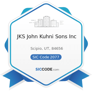 JKS John Kuhni Sons Inc - SIC Code 2077 - Animal and Marine Fats and Oils