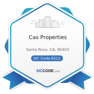 Cas Properties - SIC Code 6512 - Operators of Nonresidential Buildings