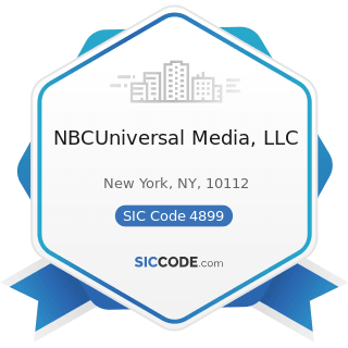 NBCUniversal Media, LLC - SIC Code 4899 - Communication Services, Not Elsewhere Classified