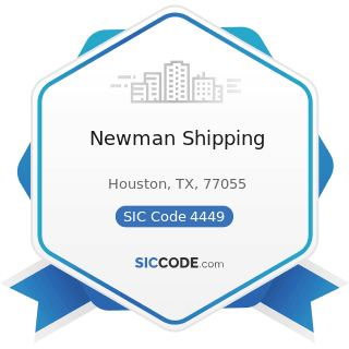 Newman Shipping - SIC Code 4449 - Water Transportation of Freight, Not Elsewhere Classified