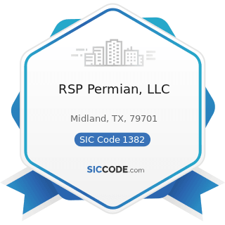 RSP Permian, LLC - SIC Code 1382 - Oil and Gas Field Exploration Services