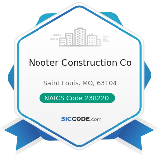 Nooter Construction Co - NAICS Code 238220 - Plumbing, Heating, and Air-Conditioning Contractors