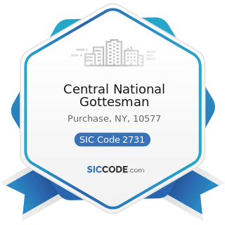 Central National Gottesman - SIC Code 2731 - Books: Publishing, or Publishing and Printing