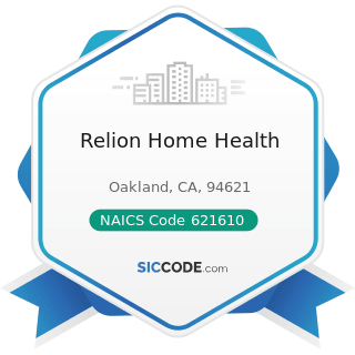 Relion Home Health - NAICS Code 621610 - Home Health Care Services