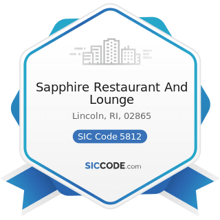 Sapphire Restaurant And Lounge - SIC Code 5812 - Eating Places