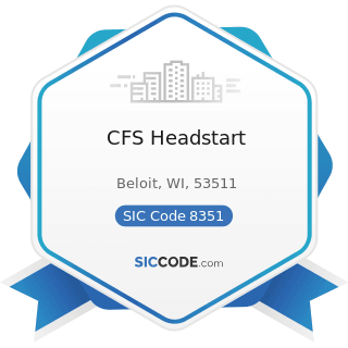 CFS Headstart - SIC Code 8351 - Child Day Care Services