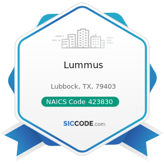 Lummus - NAICS Code 423830 - Industrial Machinery and Equipment Merchant Wholesalers
