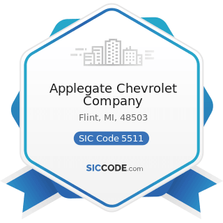 Applegate Chevrolet Company - SIC Code 5511 - Motor Vehicle Dealers (New and Used)