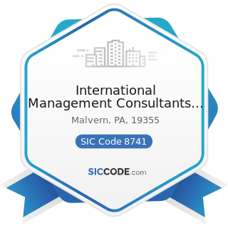 International Management Consultants Inc - SIC Code 8741 - Management Services