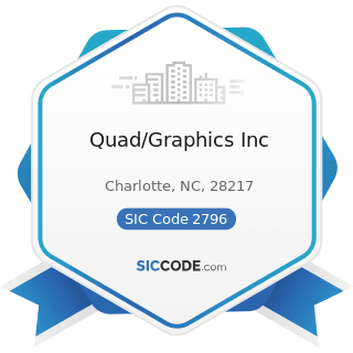 Quad/Graphics Inc - SIC Code 2796 - Platemaking and Related Services