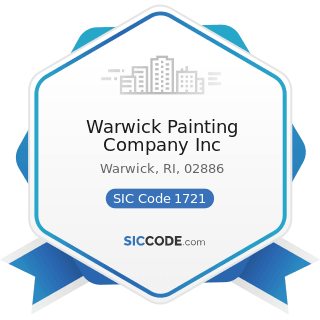 Warwick Painting Company Inc - SIC Code 1721 - Painting and Paper Hanging