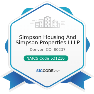 Simpson Housing And Simpson Properties LLLP - NAICS Code 531210 - Offices of Real Estate Agents...