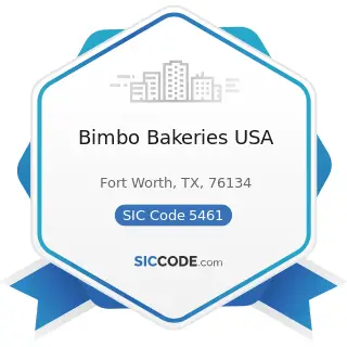 Bimbo Bakeries USA - SIC Code 5461 - Retail Bakeries