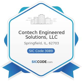 Contech Engineered Solutions, LLC - SIC Code 3089 - Plastics Products, Not Elsewhere Classified