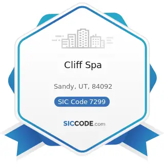 Cliff Spa - SIC Code 7299 - Miscellaneous Personal Services, Not Elsewhere Classified