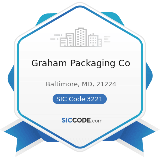 Graham Packaging Co - SIC Code 3221 - Glass Containers