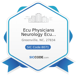 Ecu Physicians Neurology Ecu Physicians MRI - SIC Code 8071 - Medical Laboratories
