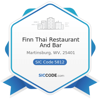 Finn Thai Restaurant And Bar - SIC Code 5812 - Eating Places