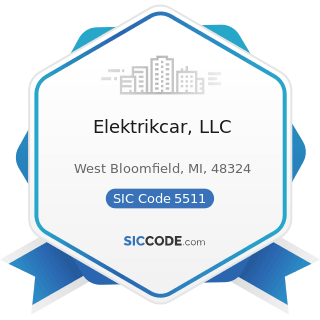 Elektrikcar, LLC - SIC Code 5511 - Motor Vehicle Dealers (New and Used)