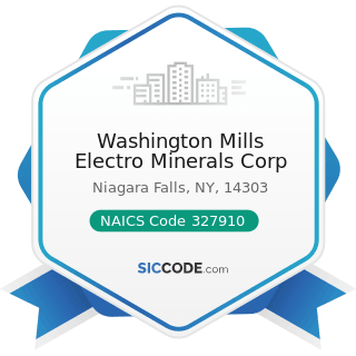Washington Mills Electro Minerals Corp - NAICS Code 327910 - Abrasive Product Manufacturing