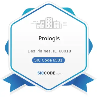 Prologis - SIC Code 6531 - Real Estate Agents and Managers