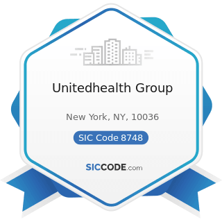 Unitedhealth Group - SIC Code 8748 - Business Consulting Services, Not Elsewhere Classified