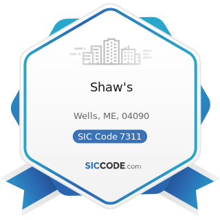 Shaw's - SIC Code 7311 - Advertising Agencies