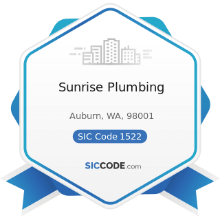 Sunrise Plumbing - SIC Code 1522 - General Contractors-Residential Buildings, other than...