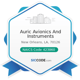 Auric Avionics And Instruments - NAICS Code 423860 - Transportation Equipment and Supplies...