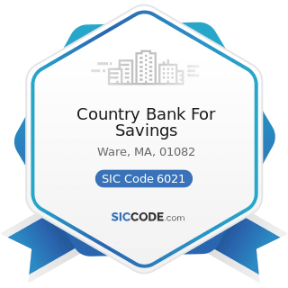 Country Bank For Savings - SIC Code 6021 - National Commercial Banks