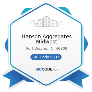 Hanson Aggregates Midwest - SIC Code 5032 - Brick, Stone, and Related Construction Materials