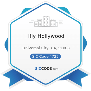 Ifly Hollywood - SIC Code 4725 - Tour Operators