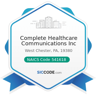 Complete Healthcare Communications Inc - NAICS Code 541618 - Other Management Consulting Services