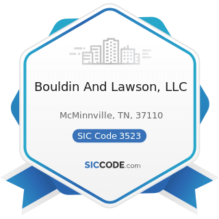 Bouldin And Lawson, LLC - SIC Code 3523 - Farm Machinery and Equipment