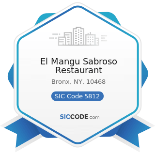 El Mangu Sabroso Restaurant - SIC Code 5812 - Eating Places