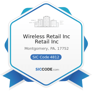 Wireless Retail Inc Retail Inc - SIC Code 4812 - Radiotelephone Communications
