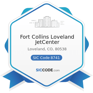 Fort Collins Loveland JetCenter - SIC Code 8741 - Management Services