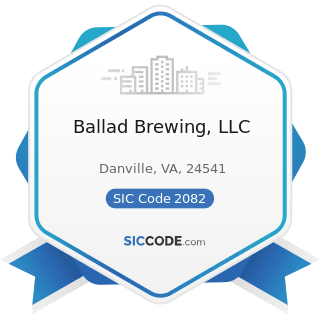 Ballad Brewing, LLC - SIC Code 2082 - Malt Beverages
