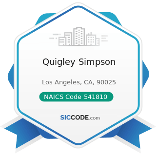 Quigley Simpson - NAICS Code 541810 - Advertising Agencies