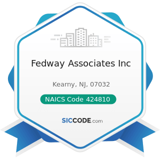 Fedway Associates Inc - NAICS Code 424810 - Beer and Ale Merchant Wholesalers