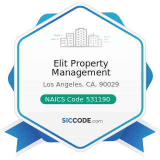 Elit Property Management - NAICS Code 531190 - Lessors of Other Real Estate Property