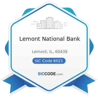 Lemont National Bank - SIC Code 6021 - National Commercial Banks