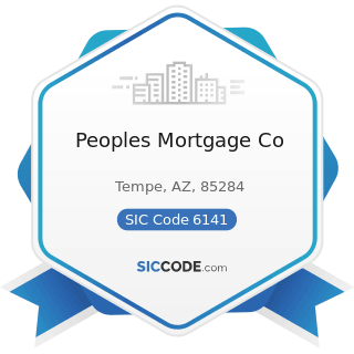 Peoples Mortgage Co - SIC Code 6141 - Personal Credit Institutions