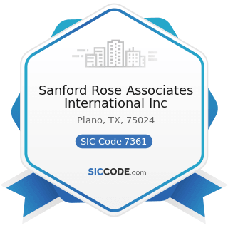 Sanford Rose Associates International Inc - SIC Code 7361 - Employment Agencies