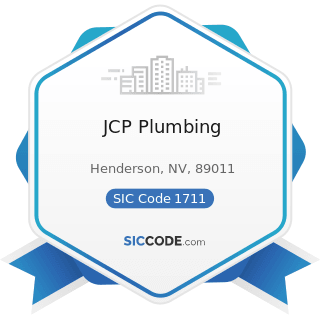 JCP Plumbing - SIC Code 1711 - Plumbing, Heating and Air-Conditioning