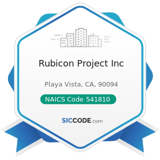Rubicon Project Inc - NAICS Code 541810 - Advertising Agencies