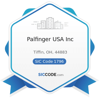 Palfinger USA Inc - SIC Code 1796 - Installation or Erection of Building Equipment, Not...