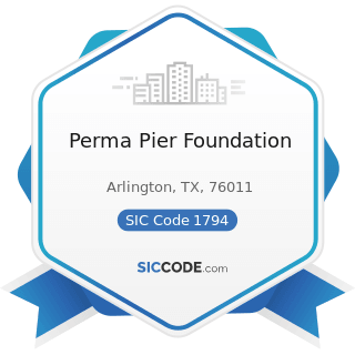 Perma Pier Foundation - SIC Code 1794 - Excavation Work