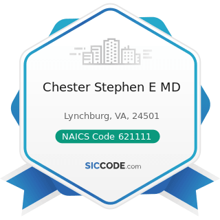 Chester Stephen E MD - NAICS Code 621111 - Offices of Physicians (except Mental Health...
